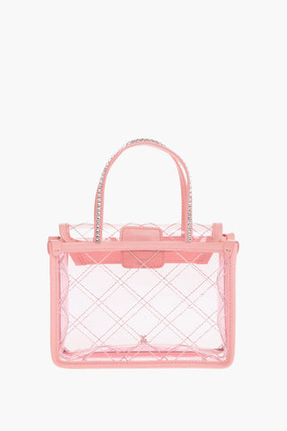 Borsa a Mano Mini BETTY in Pvc e Dettaglio Strass