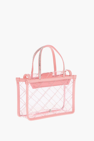 Borsa a Mano Mini BETTY in Pvc e Dettaglio Strass