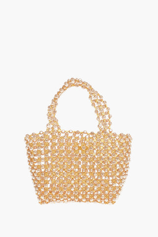 Golden Effect faux-pearl LE SABLE NACRE' Handbag