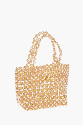 Golden Effect faux-pearl LE SABLE NACRE' Handbag