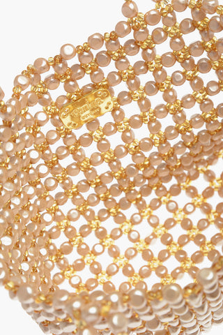 Golden Effect faux-pearl LE SABLE NACRE' Handbag