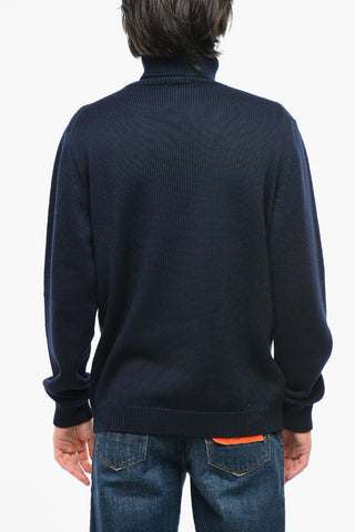 Maglia a Collo Alto In Lana 