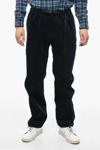 Drawstring Waist Corduroy Baggy Pants