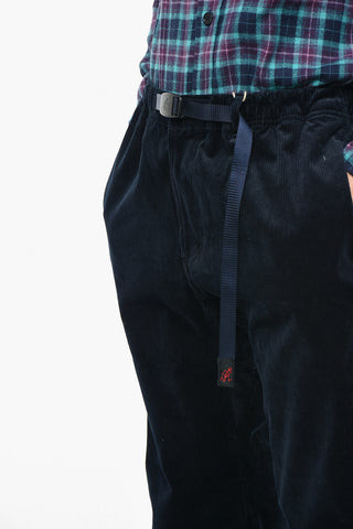 Drawstring Waist Corduroy Baggy Pants