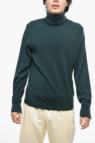 Virgin Wool Ribbed AAMINTORE Turtleneck Sweater