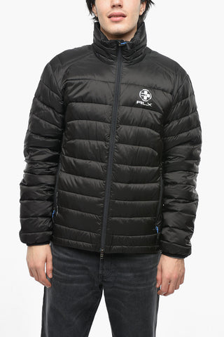 Bomber a Collo Alto con Stampa Logo