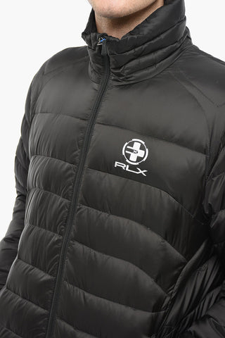 Bomber a Collo Alto con Stampa Logo
