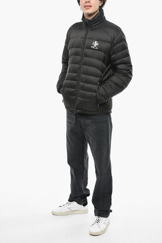 Bomber a Collo Alto con Stampa Logo