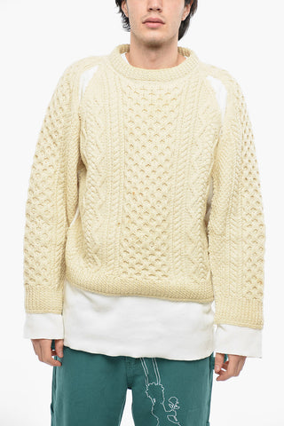 Maglia a Trecce in Lana