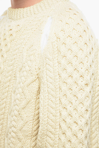 Maglia a Trecce in Lana