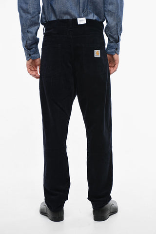 Pantaloni Casual in Velour a Coste 