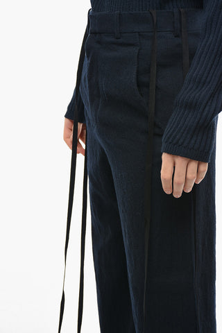 Wool Loose Fit Pants