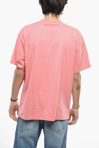 Crew Neck HANGOVER T-Shirt with Glittered Print