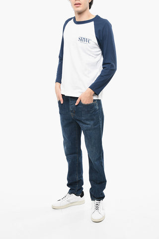 Long Sleeve Two-Tone T-Shirt