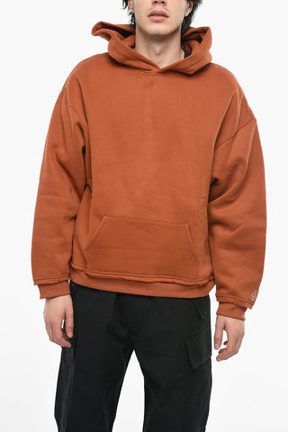 Patch Pocket Fleeced Cotton Hoodie