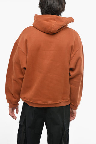 Patch Pocket Fleeced Cotton Hoodie