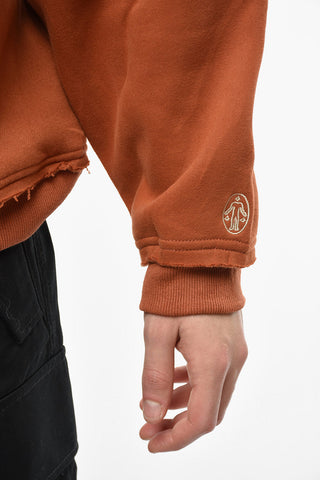 Patch Pocket Fleeced Cotton Hoodie