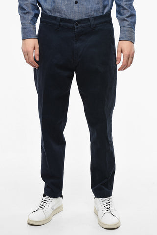 Trousers with Elastic Waistband and Back Logo