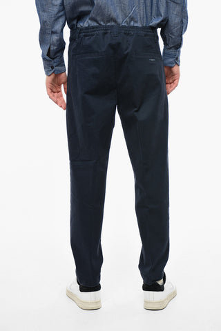 Trousers with Elastic Waistband and Back Logo