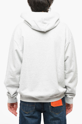 Patch Pocket fleeced-Cotton Hoodie