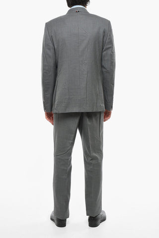 Abito Monopetto in Twill di Lana