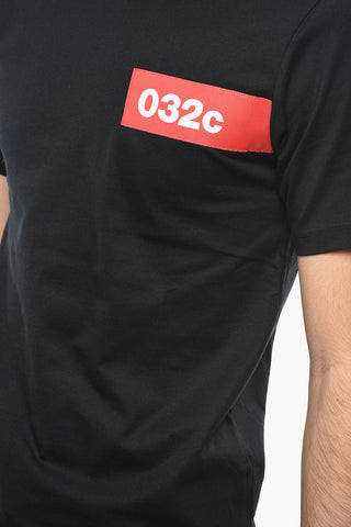 T-shirt Girocollo in Cotone a Tinta Unita
