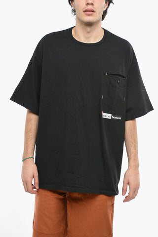 FACETASM T-Shirt Girocollo in Cotone con Taschino