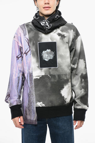 BLACK LUX Acid Wash Effect Hoodie