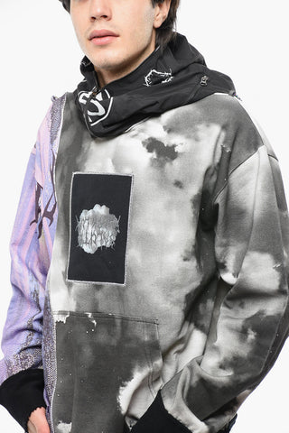 BLACK LUX Acid Wash Effect Hoodie