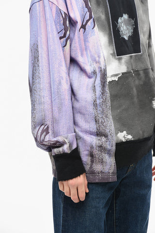 BLACK LUX Acid Wash Effect Hoodie