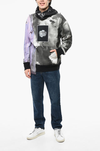 BLACK LUX Acid Wash Effect Hoodie