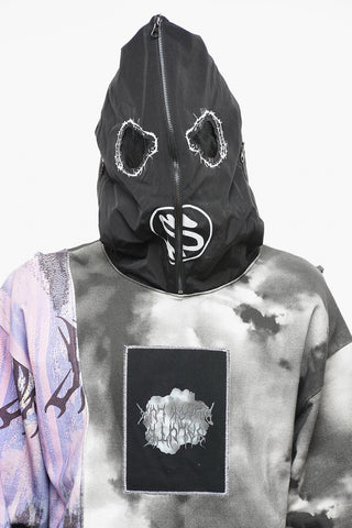 BLACK LUX Acid Wash Effect Hoodie
