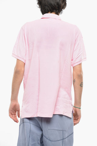 Side Slits Cotton Polo Shirt
