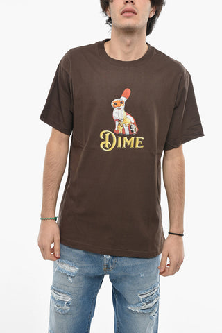 Cotton Crew-Neck T-shirt With Print