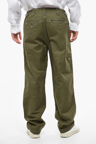Solid Color Baggy Fit Pants with Drawstring Waist