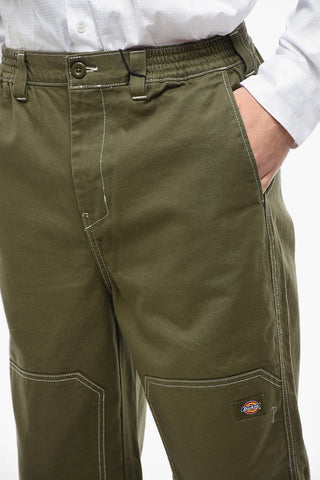Solid Color Baggy Fit Pants with Drawstring Waist