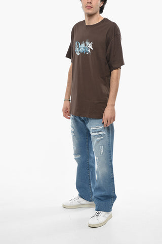 Cotton Crew-Neck T-shirt With Print