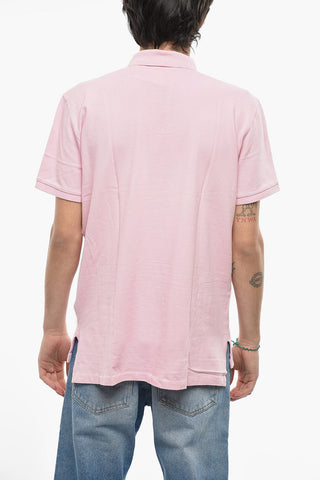 Side Slits Cotton Polo Shirt