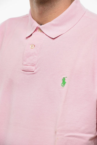 Side Slits Cotton Polo Shirt