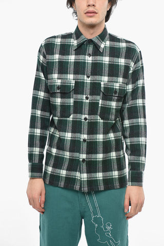 Camicia Tartan WESTER BIRM In Misto Cashmere