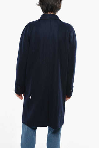 Cappotto in Lana Vergine con Collo a Camicia