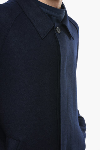 Shirt Collar Virgin Wool Coat