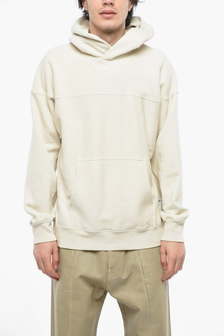 Felpa Hoodie Monocromo in Misto Cotone Ecologico