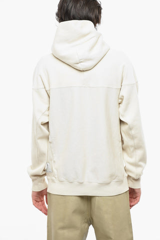 Ecological Cotton Blend Monochrome Hoodie