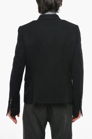 LARRY Double-breasted Wool Cloth Blazer