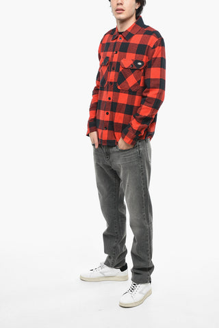 Double Breast Pocket Buffalo Check Overshirt