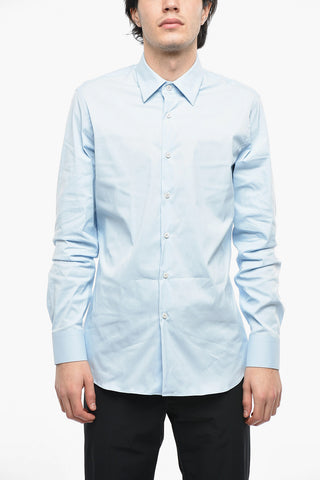 Standard Collar Popeline Cotton Shirt