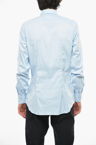 Standard Collar Popeline Cotton Shirt