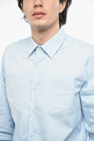 Standard Collar Popeline Cotton Shirt