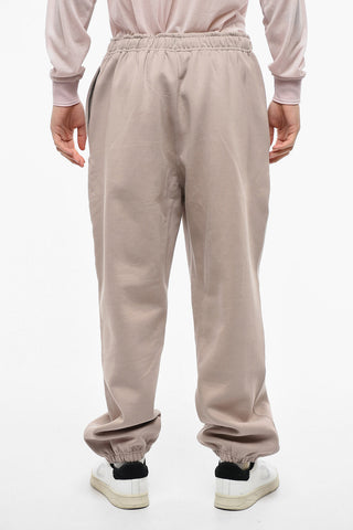 Solid Color Fleeced Cotton Joggers